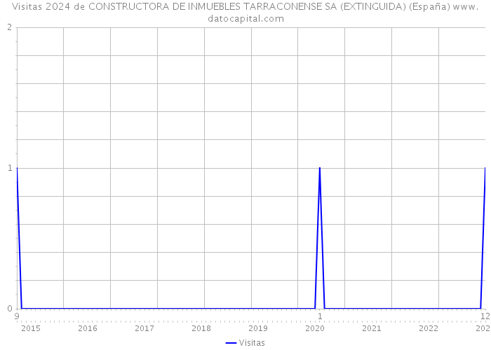 Visitas 2024 de CONSTRUCTORA DE INMUEBLES TARRACONENSE SA (EXTINGUIDA) (España) 