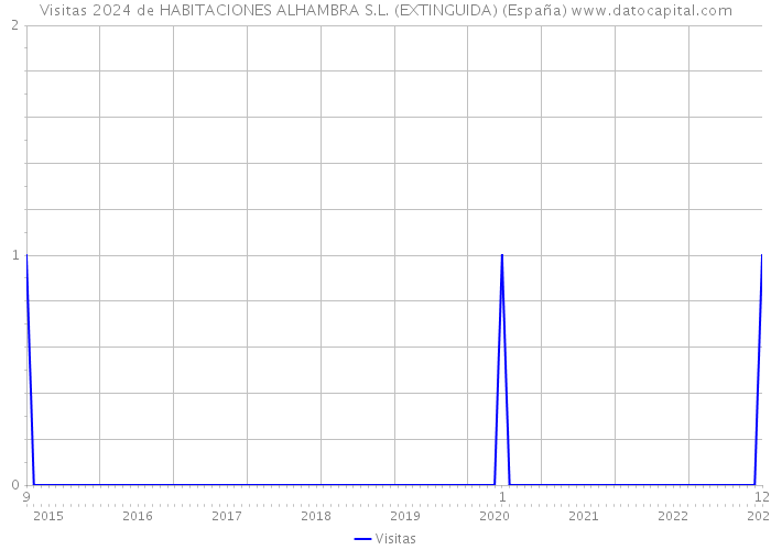 Visitas 2024 de HABITACIONES ALHAMBRA S.L. (EXTINGUIDA) (España) 