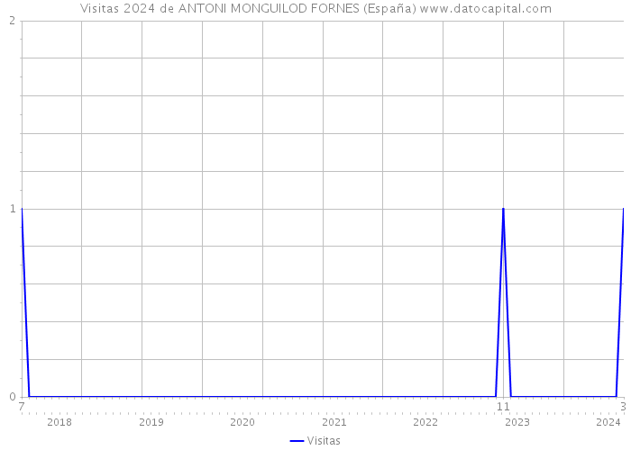 Visitas 2024 de ANTONI MONGUILOD FORNES (España) 