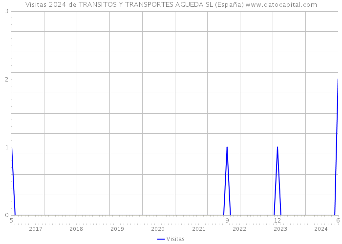 Visitas 2024 de TRANSITOS Y TRANSPORTES AGUEDA SL (España) 