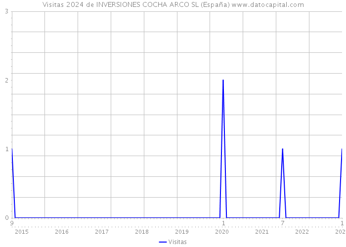 Visitas 2024 de INVERSIONES COCHA ARCO SL (España) 