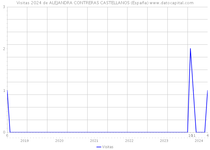 Visitas 2024 de ALEJANDRA CONTRERAS CASTELLANOS (España) 