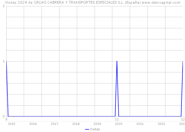 Visitas 2024 de GRUAS CABRERA Y TRANSPORTES ESPECIALES S.L. (España) 