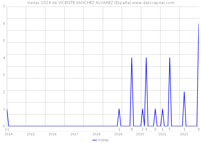 Visitas 2024 de VICENTE SANCHEZ ALVAREZ (España) 