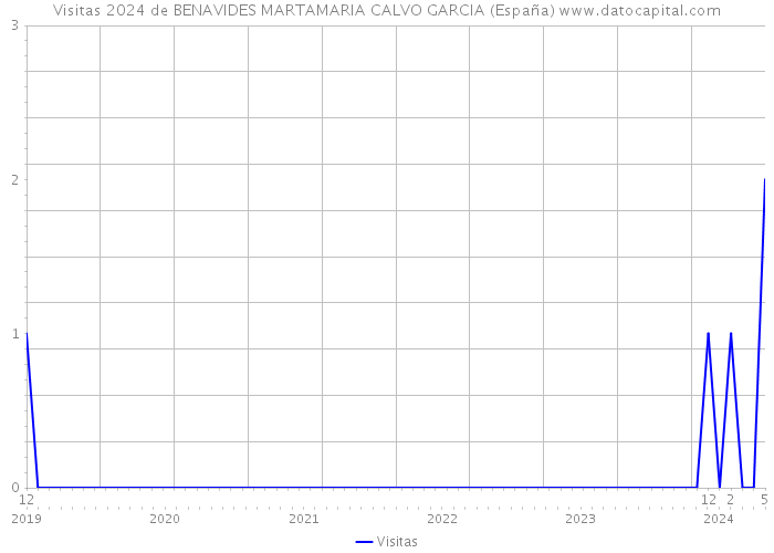 Visitas 2024 de BENAVIDES MARTAMARIA CALVO GARCIA (España) 