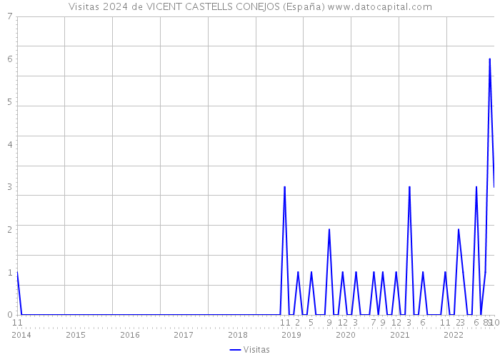 Visitas 2024 de VICENT CASTELLS CONEJOS (España) 