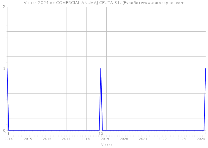 Visitas 2024 de COMERCIAL ANUMAJ CEUTA S.L. (España) 