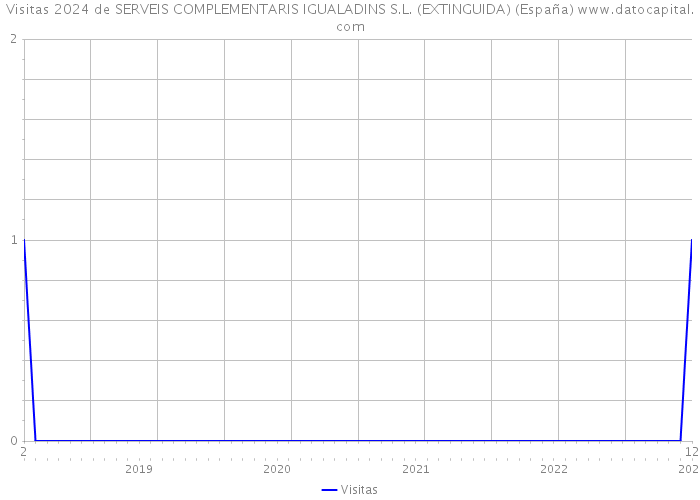 Visitas 2024 de SERVEIS COMPLEMENTARIS IGUALADINS S.L. (EXTINGUIDA) (España) 