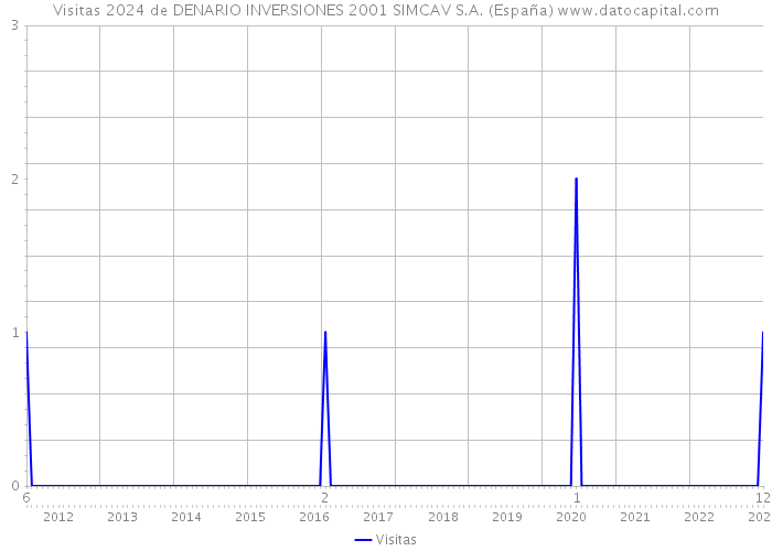 Visitas 2024 de DENARIO INVERSIONES 2001 SIMCAV S.A. (España) 
