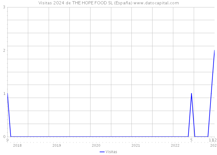 Visitas 2024 de THE HOPE FOOD SL (España) 