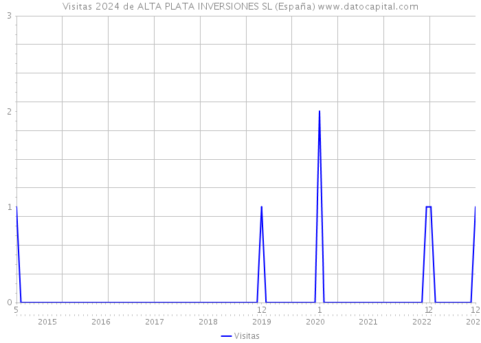 Visitas 2024 de ALTA PLATA INVERSIONES SL (España) 
