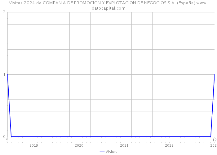 Visitas 2024 de COMPANIA DE PROMOCION Y EXPLOTACION DE NEGOCIOS S.A. (España) 