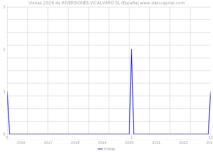 Visitas 2024 de INVERSIONES VICALVARO SL (España) 