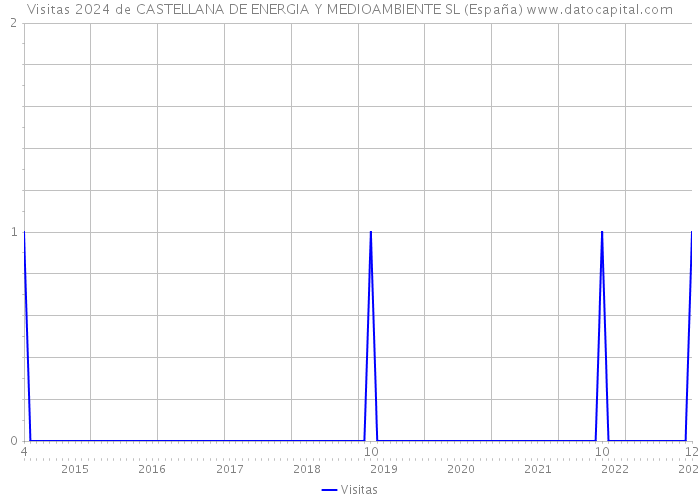 Visitas 2024 de CASTELLANA DE ENERGIA Y MEDIOAMBIENTE SL (España) 