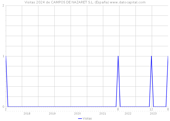 Visitas 2024 de CAMPOS DE NAZARET S.L. (España) 