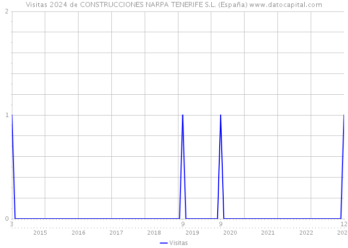 Visitas 2024 de CONSTRUCCIONES NARPA TENERIFE S.L. (España) 