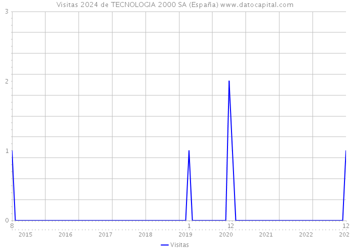 Visitas 2024 de TECNOLOGIA 2000 SA (España) 