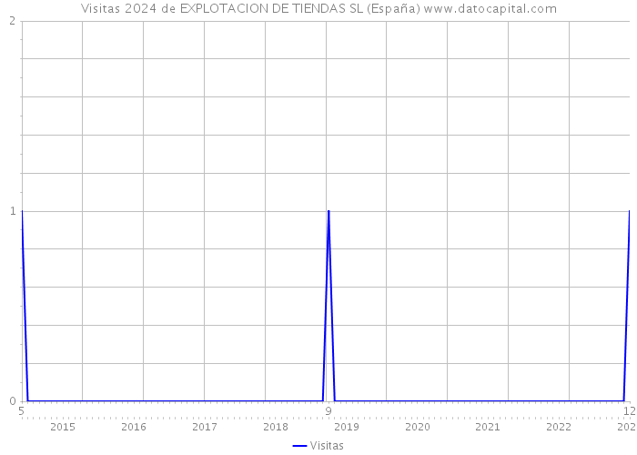 Visitas 2024 de EXPLOTACION DE TIENDAS SL (España) 
