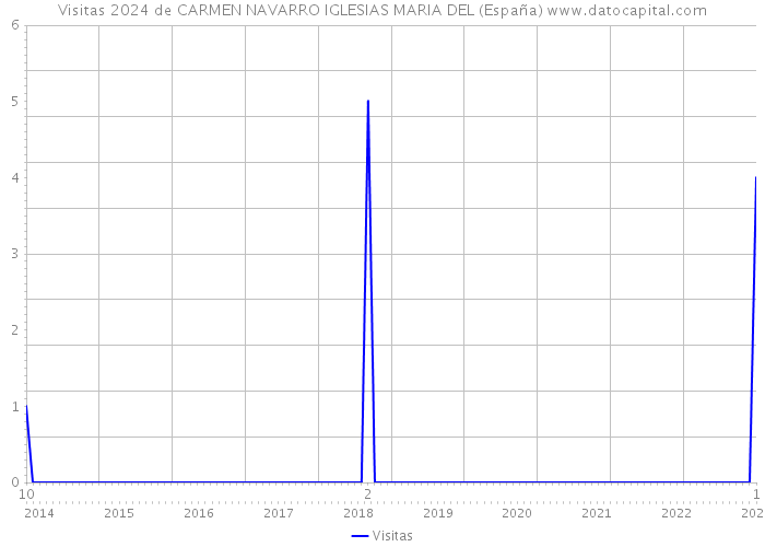 Visitas 2024 de CARMEN NAVARRO IGLESIAS MARIA DEL (España) 