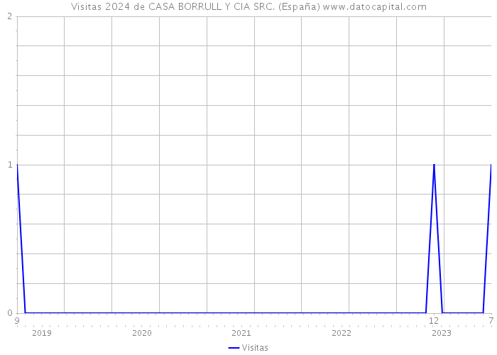 Visitas 2024 de CASA BORRULL Y CIA SRC. (España) 