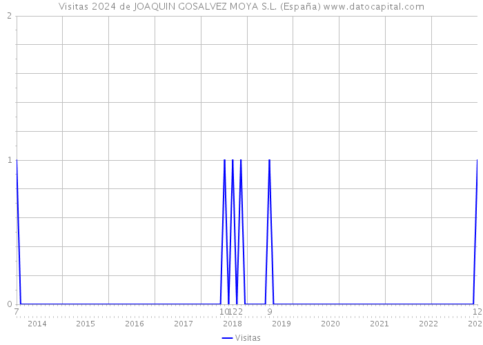 Visitas 2024 de JOAQUIN GOSALVEZ MOYA S.L. (España) 
