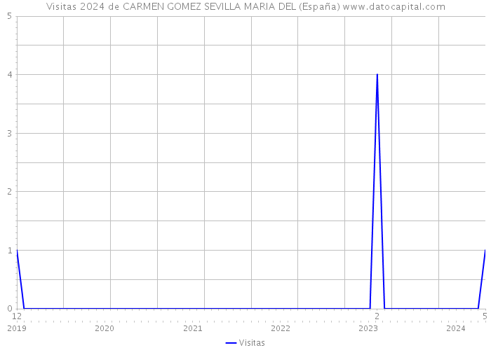 Visitas 2024 de CARMEN GOMEZ SEVILLA MARIA DEL (España) 