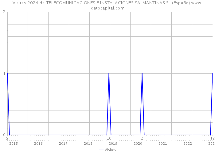 Visitas 2024 de TELECOMUNICACIONES E INSTALACIONES SALMANTINAS SL (España) 