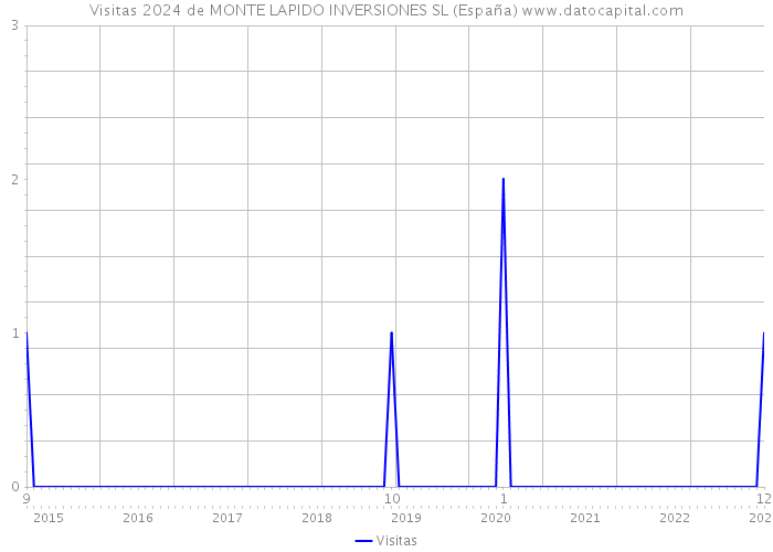 Visitas 2024 de MONTE LAPIDO INVERSIONES SL (España) 