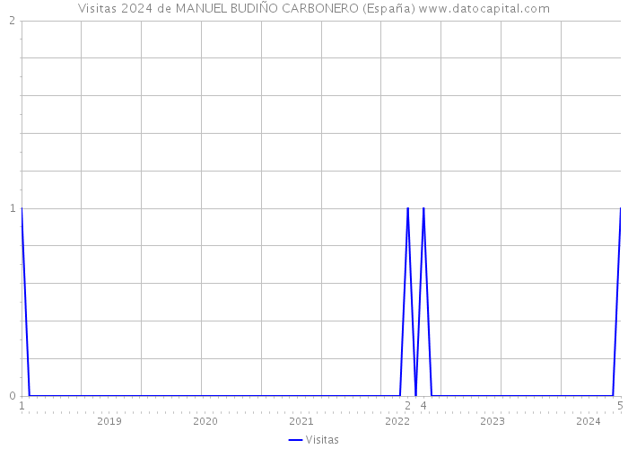 Visitas 2024 de MANUEL BUDIÑO CARBONERO (España) 