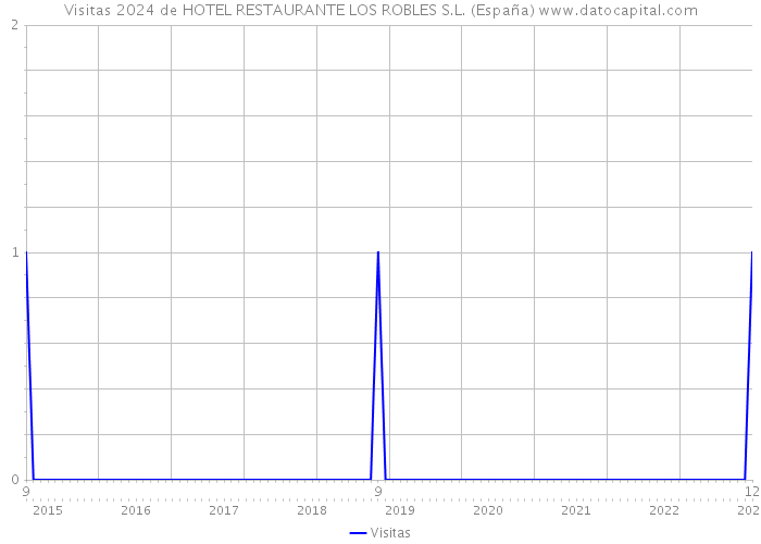 Visitas 2024 de HOTEL RESTAURANTE LOS ROBLES S.L. (España) 