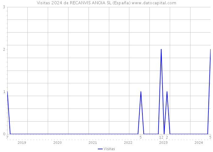 Visitas 2024 de RECANVIS ANOIA SL (España) 