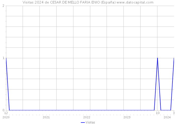 Visitas 2024 de CESAR DE MELLO FARIA ENIO (España) 