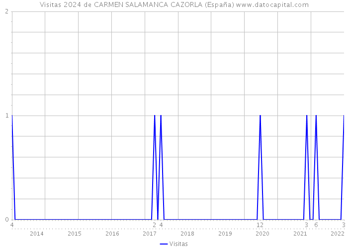 Visitas 2024 de CARMEN SALAMANCA CAZORLA (España) 