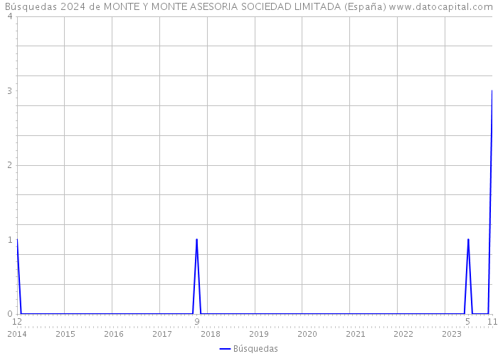 Búsquedas 2024 de MONTE Y MONTE ASESORIA SOCIEDAD LIMITADA (España) 