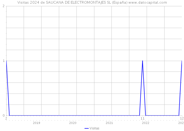Visitas 2024 de SAUCANA DE ELECTROMONTAJES SL (España) 