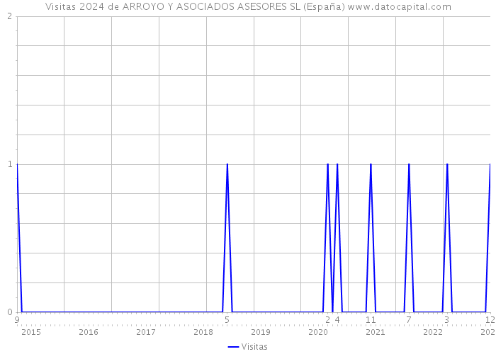 Visitas 2024 de ARROYO Y ASOCIADOS ASESORES SL (España) 