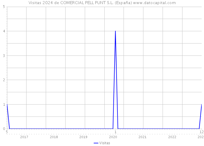 Visitas 2024 de COMERCIAL PELL PUNT S.L. (España) 