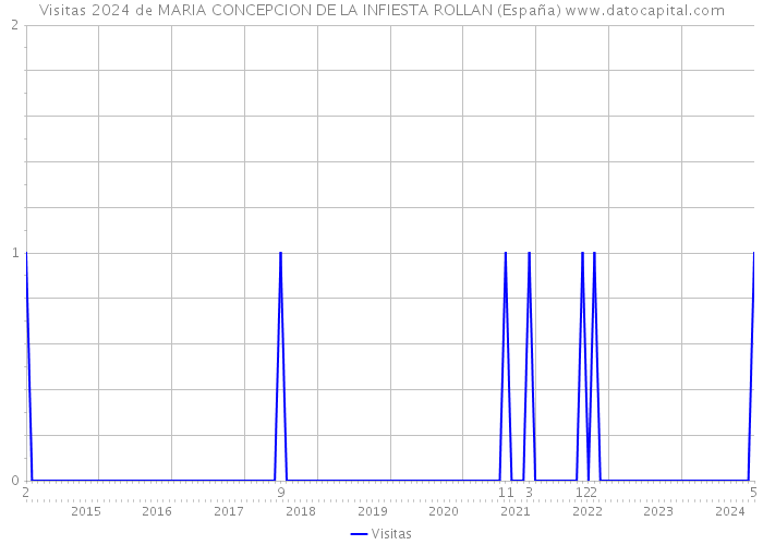 Visitas 2024 de MARIA CONCEPCION DE LA INFIESTA ROLLAN (España) 