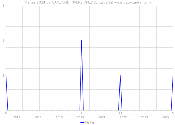 Visitas 2024 de CAPE COD INVERSIONES SL (España) 