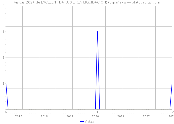 Visitas 2024 de EXCELENT DATA S.L. (EN LIQUIDACION) (España) 