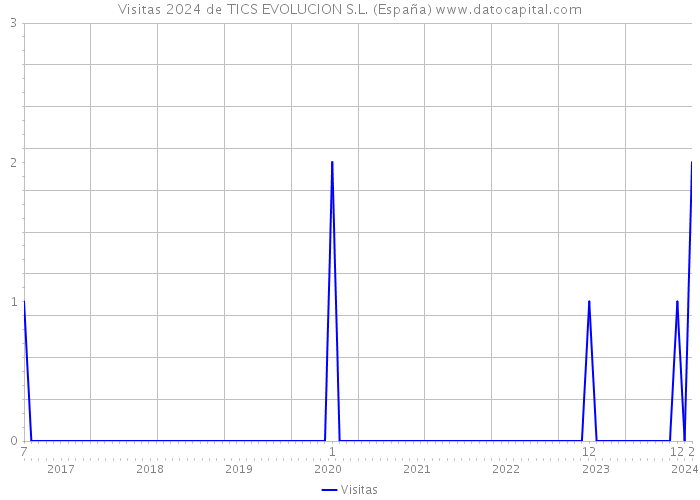 Visitas 2024 de TICS EVOLUCION S.L. (España) 