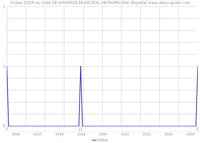 Visitas 2024 de CAJA DE AHORROS MUNICIPAL DE PAMPLONA (España) 
