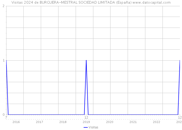 Visitas 2024 de BURGUERA-MESTRAL SOCIEDAD LIMITADA (España) 