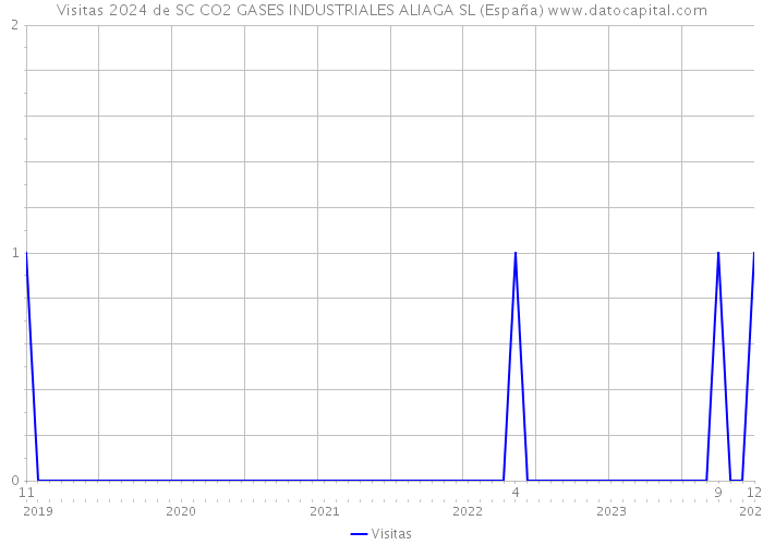 Visitas 2024 de SC CO2 GASES INDUSTRIALES ALIAGA SL (España) 