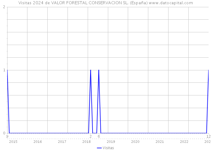 Visitas 2024 de VALOR FORESTAL CONSERVACION SL. (España) 
