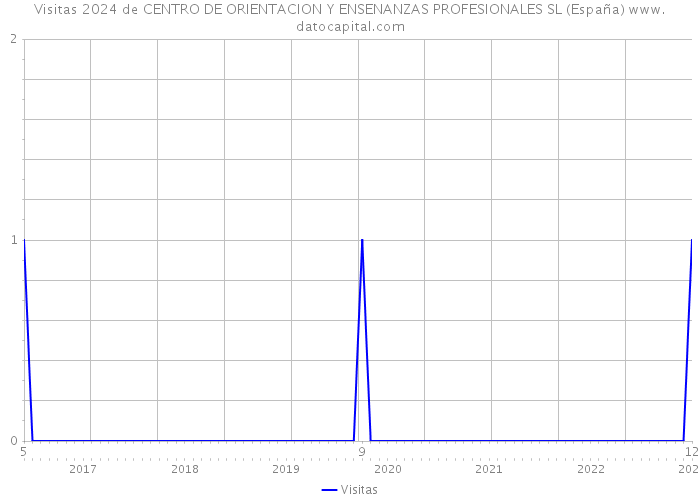 Visitas 2024 de CENTRO DE ORIENTACION Y ENSENANZAS PROFESIONALES SL (España) 