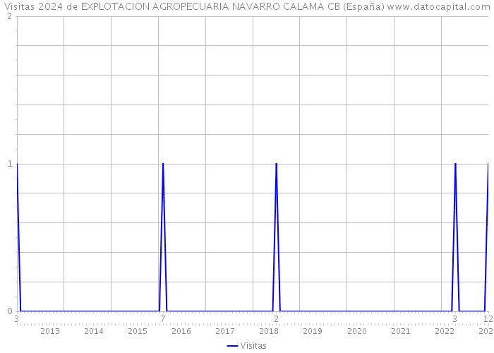 Visitas 2024 de EXPLOTACION AGROPECUARIA NAVARRO CALAMA CB (España) 
