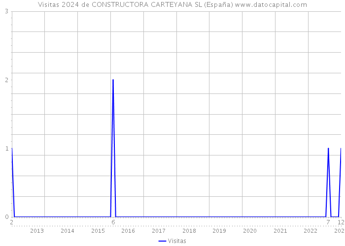 Visitas 2024 de CONSTRUCTORA CARTEYANA SL (España) 