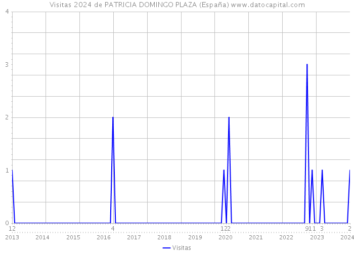Visitas 2024 de PATRICIA DOMINGO PLAZA (España) 