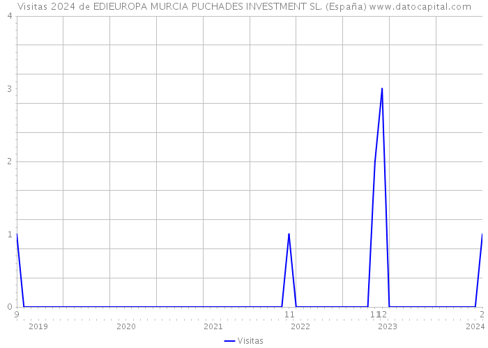 Visitas 2024 de EDIEUROPA MURCIA PUCHADES INVESTMENT SL. (España) 